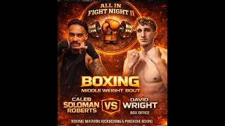 Celebrity ALL IN FIGHT NIGHT 2: CALEB ROBERTS vs DAVID WRIGHT Wealth