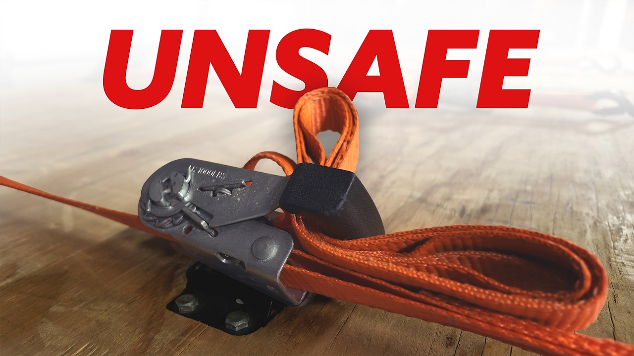 Вы неправильно используете ремни с храповым механизмом.