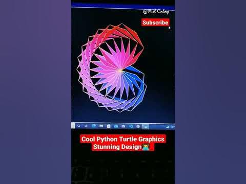 Cool Python Turtle Graphics Stunning Design ๐จโ๐ป[#shorts #coding #python ...