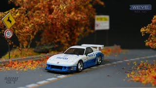 UNBOXING MINI GT 1:64 Mazda RX-7 LB-Super Silhouette 1011 | Liberty Walk Diecast Model Showcase