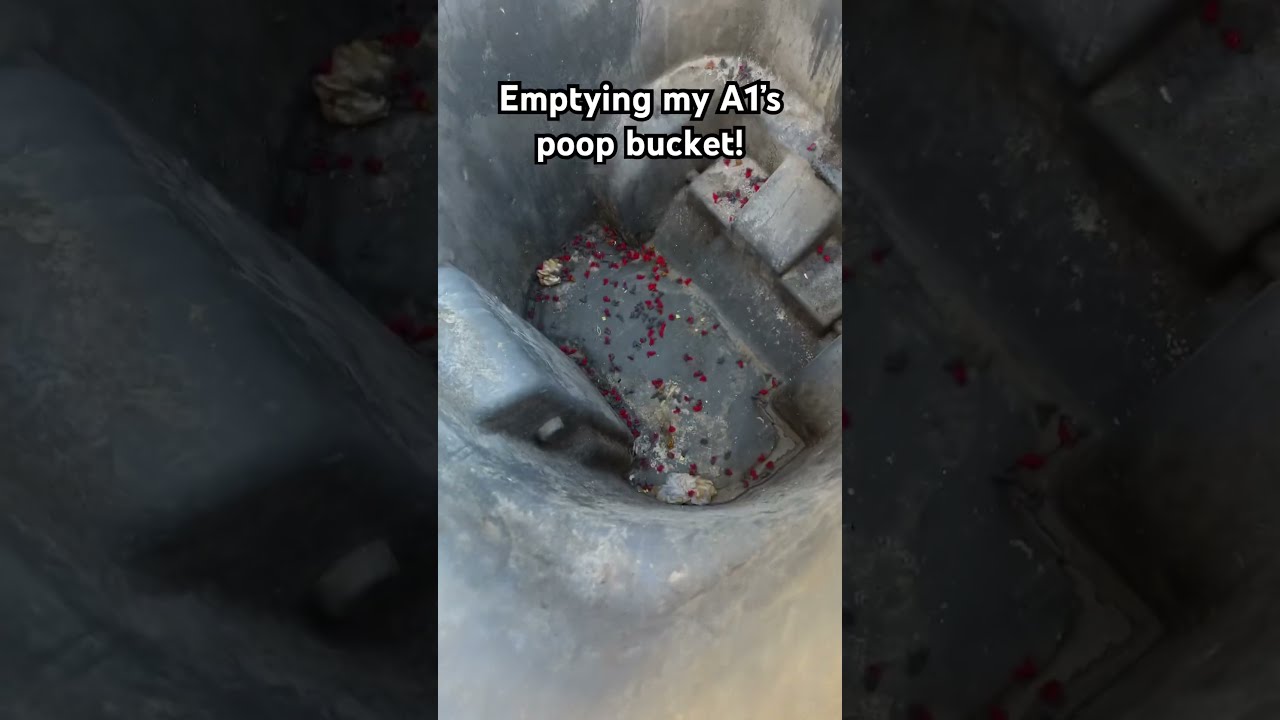 Emptying My A1s Poop Bucket 3dprinting