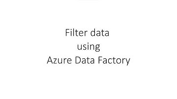 Filtering data in data flow  || Azure Data Factory session 7