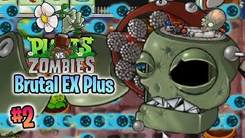 PvZ "Brutal EX Plus / Unnamed Mod" v1.2.5 #2: Pool + Fog + Roof (Adventure Mode)