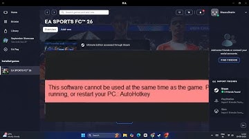 How to Fix  EA Sports FC 26 AutoHotKey Error Software Cannot Be Used At The Same Time As The Game