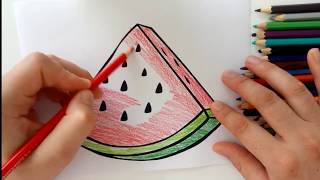 Yaramaz Kedilere Meyve Boyama Oyunu Serisi - karpuz  boyama oyunu screenshot 2