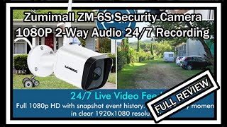 Zumimall ZM-6S Security Camera Outdoor 1080P 2-Way Audio 24/7 Recording Full Review With Footage screenshot 4