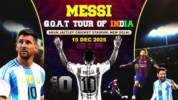 LIVE - Lionel Messi G.O.A.T Tour of INDIA 2025 | Arun Jaitley Stadium New Delhi | Doordarshan Sports
