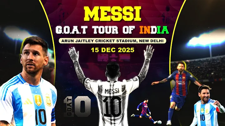 LIVE - Lionel Messi G.O.A.T Tour of INDIA 2025 | Arun Jaitley Stadium New Delhi | Doordarshan Sports