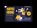 wipro is hiring for  #comment #like #subscribe  an associate analyst role