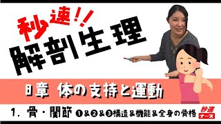 【秒速ナース】8章 体の支持と運動 1骨・関節【解剖生理-授業動画】