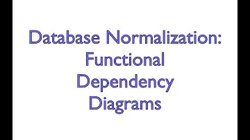 Normalization - Functional Depdendency Diagrams