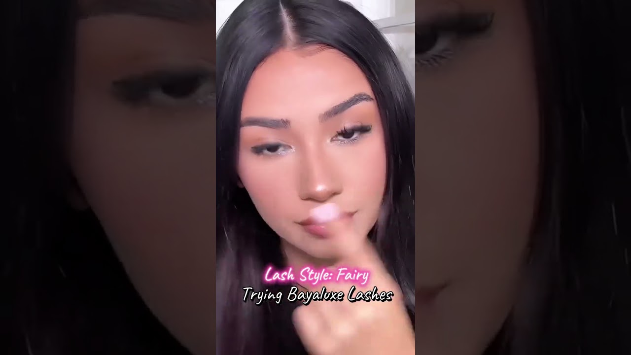 Eyeshadow and cluster lashes application with Bayaluxe‼️ #bayaluxesa #eyelashes #makeup