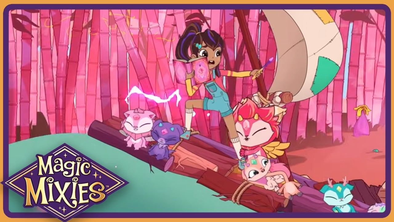 Stormy Magic Escape! Can They Cross? | Magic Mixies | Moose Squad | Cartoon Movies