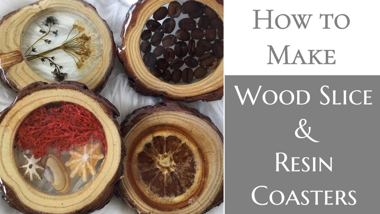 Nature's Textures Captured in Resin & Wood Coasters. Full Tutorial