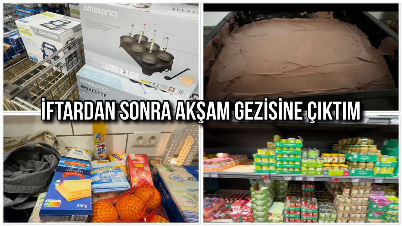Akşam iftardan sonra hava almak için gezmeye çıktım ev yapımı çikolatalı sos günlük vlog￼￼￼￼￼￼