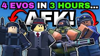 How To Grind 4 Evolved Towers' EXP at Once, AFK!