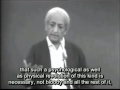 Krishnamurti - Most people are occupied with jobs (English subtitles)