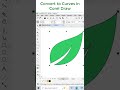 Creating Leaf in Corel Draw #short #design #youtubeshorts #trending