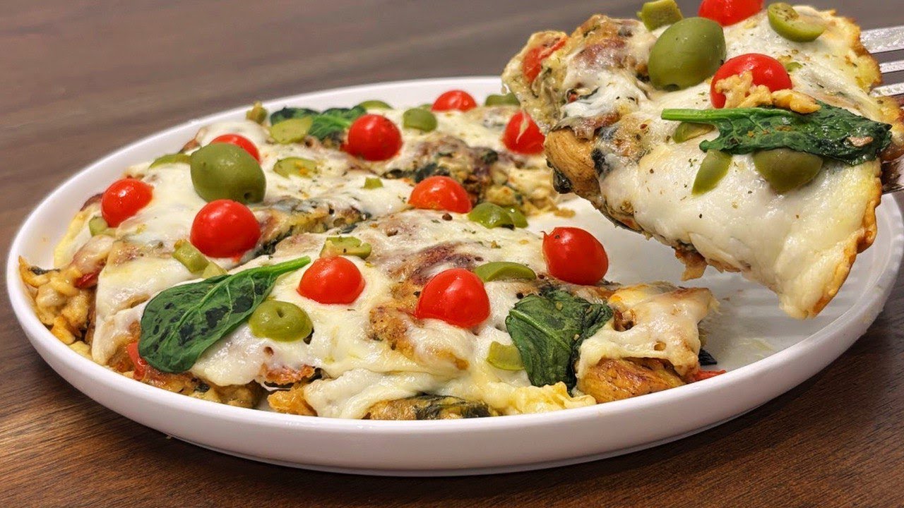 "NO Dough Pizza! No Oven! 🍕 20-Minute Flatbread Strip Pizza – So Easy & Delicious"