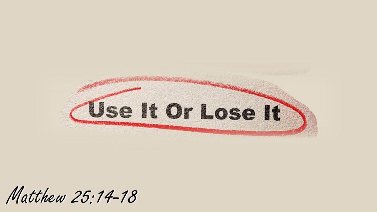 Use it or Lose it - YouTube