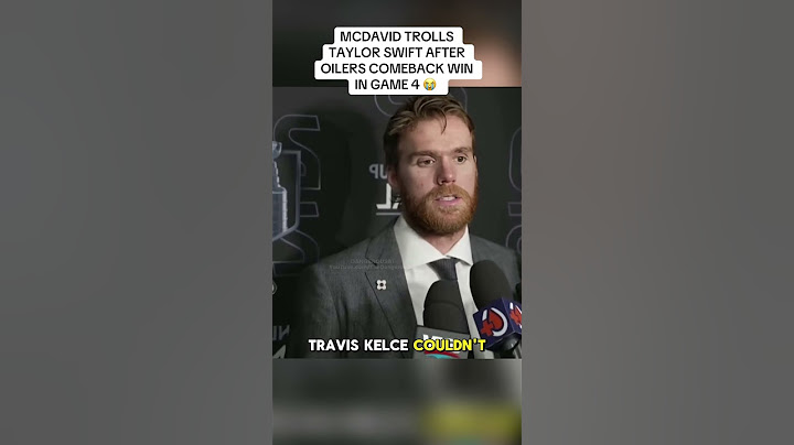 “Taylor Swift curse is real” - Connor McDavid Postgame interview - Oilers 5-4 Panthers