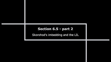 Section 6.5 - "Skorohod