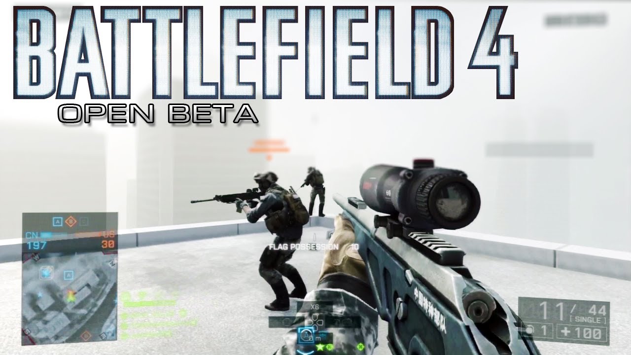 Battlefield 4 Open Beta Cs Lr4 Sniper Gameplay Youtube