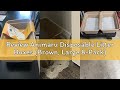 Review Animaru Disposable Litter Boxes (Brown, Large 8-Pack)