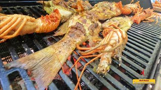 Langouste au barbecue | Poisson Grillè | Ile a rat 🇭🇹
