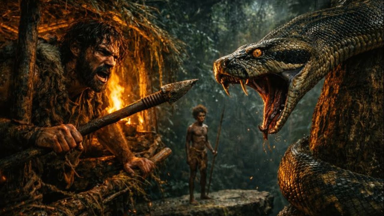 Prehistoric Hunters Fled Into the Trees — The Giant Snake Followed