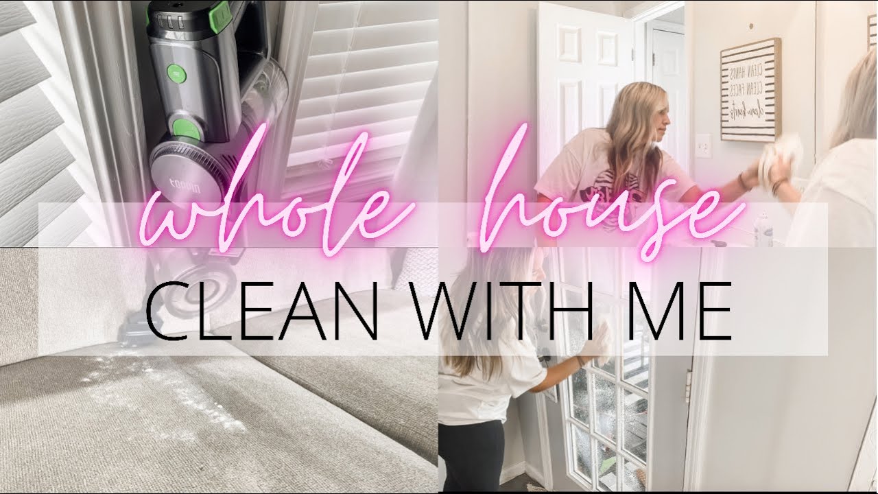 WHOLE HOUSE CLEAN WITH ME // CLEANING MOTIVATION 2021 - YouTube