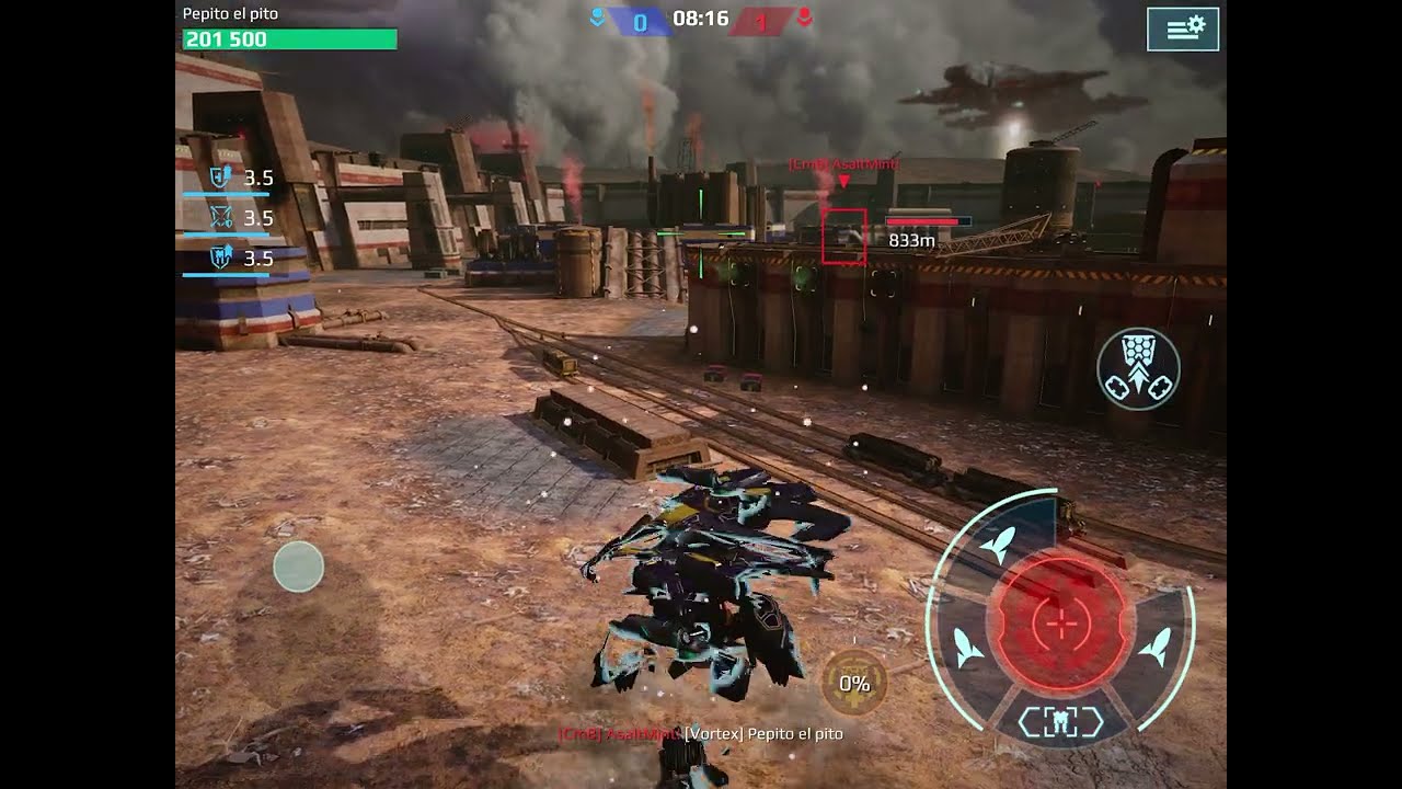 Que robot de war robots tiene más resistencia contra Spectre full Vortex? 