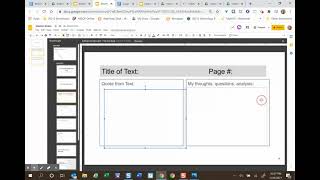 Interactive Notebooks with Google Master Slides