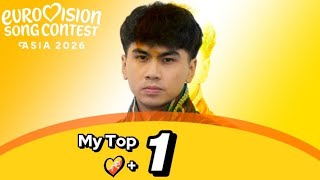 Eurovision Asia 2026 | My Top 1 (NEW 🇧🇹)