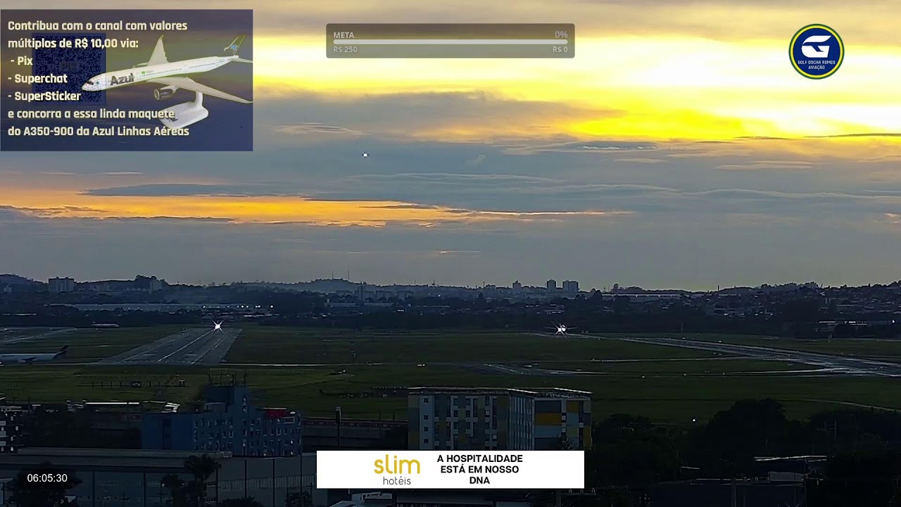 SBGR 10L LIVE - Aeroporto Internacional de São Paulo AO VIVO - GRU Airport - 07/03 Noite