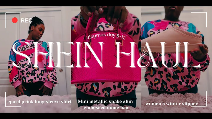SHEIN haul | Lepard print long sleeve shirt + more | Vlogmas day 8-12