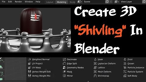 How to create Shivling In blender | Absolutely beginners Blender tutorial | 3D Shivling | 3DModeling