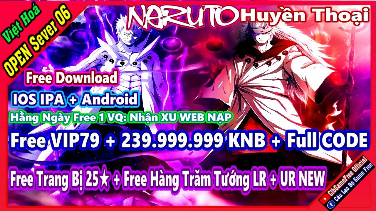 Vh Ios 《MobileGame Lậu》NARUTO Huyền Thoại VH - Free VIP79 + 239M KNB + Full ...