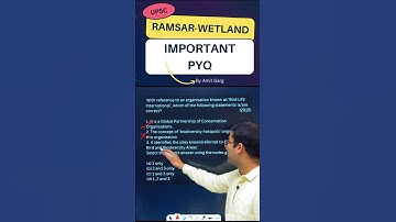 💯PYQ on wetlands | UPSC Geography| #wetland #upsc2023 #shorts #iassetu #amitgarg