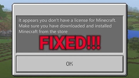 How to fix license verification on Minecraft : Pocket Edition