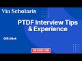 Gift Udoh Shares PTDF Interview Tips & Experience | PTDF Scholarship Success Story