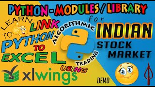 8A LEARN PYTHON PROGRAMMING IN HINDI | LINK PYTHON TO EXCEL | PYTHON XLWINGS | DEMO
