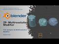 Blender Eğitimi - 29 - Multiresolution Modifier