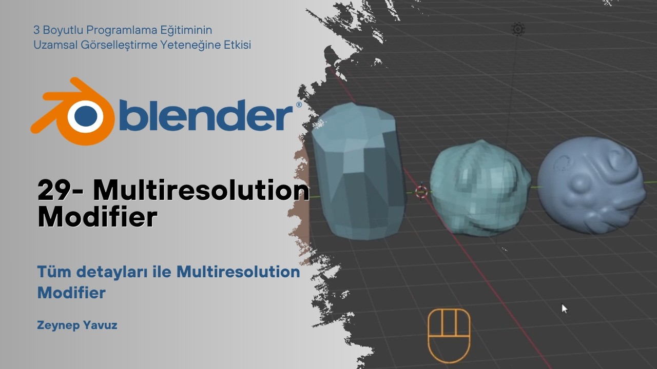 Blender Eğitimi - 29 - Multiresolution Modifier - YouTube