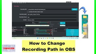 how to change recording path in obs/obs मे आपकी  recording किस file मे save हो full settings#obs screenshot 4