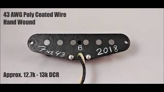 Formula 43 Handwound Strat Bridge Pickup Demo