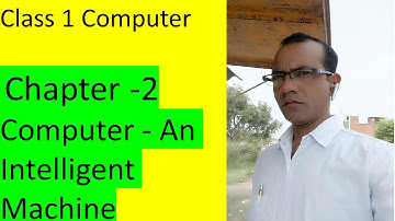 Class 1 computer chapter 2 Computer - An Intelligent Machine