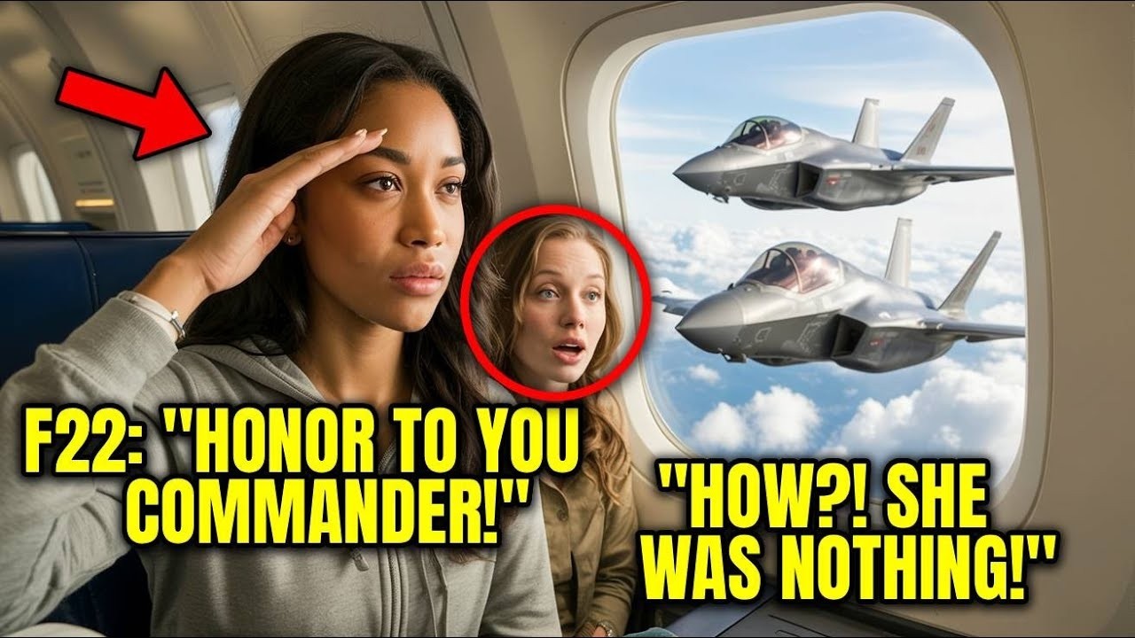 She Was Just in Seat 12F — Until Her Call Sign Made the F-22 Pilots Stand at Attention