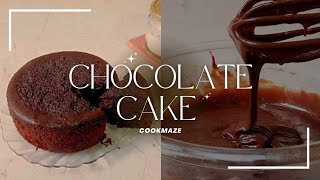 HOW TO MAKE SUPER SOFT AND MOIST CHOCOLATE CAKE | NO EGG, NO OVEN || Cookmaze