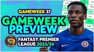 FPL DOUBLE GAMEWEEK 37 PREVIEW | BEST DIFFERENTIALS? | Fantasy Premier League Tips 2023/24 screenshot 2